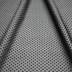 Tela de topos negros con fondo gris - COATS - PWZZ007 - NUGRA