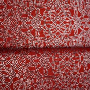 Tela de navidad en rojo fantasía