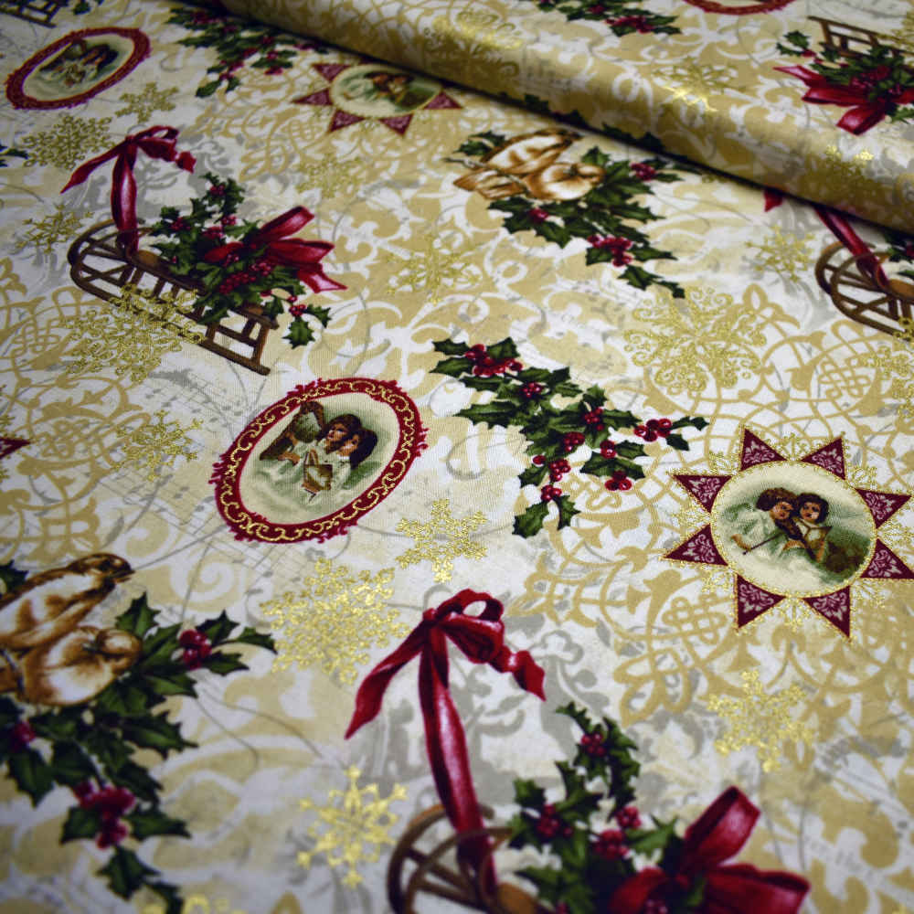 Tela de navidad. Florentine. Benartex