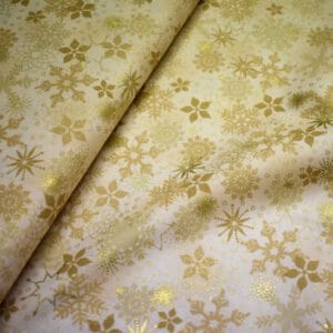 Tela navidad. Christmas is near. Nieve con fondo beige