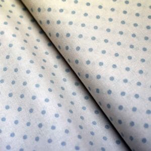 Tela japonesa de topos grises con fondo beige. Color 10