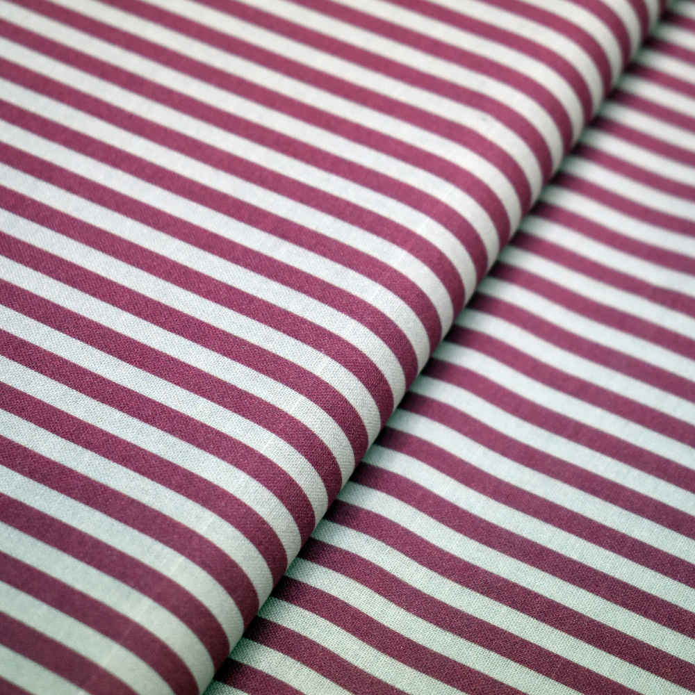 Tela de rayas blancas y rosas. Stof Fabrics. Color 874