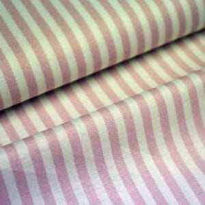 Tela de rayas blancas y rosas. Stof Fabrics. Color 698