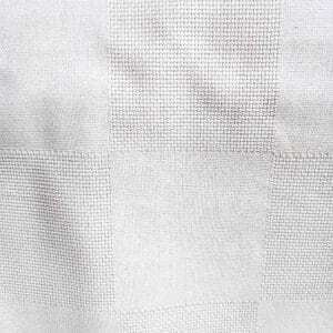 Tela para punto de cruz, panamá de cuadros en color blanco